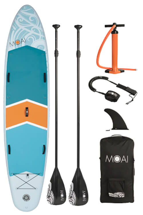 moai 124 double paddle board package