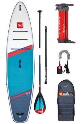 Red Paddle 11’3″ x 32″ Touring Sport MSL Paddle Board Package