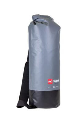 red paddle dry bag 30 liter grey