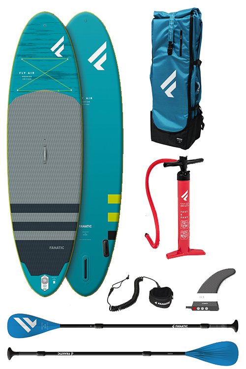 fanatic fly air premium 104 paddle board package